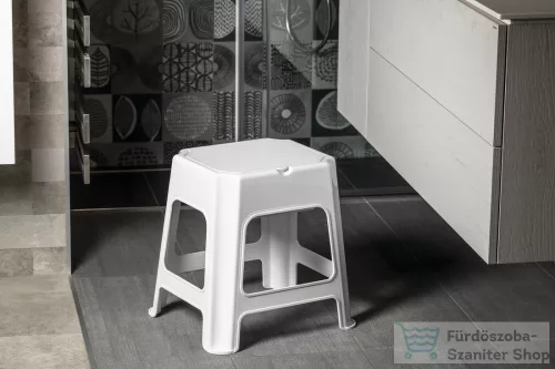 AQUALINE fürdőszobai szék, fehér (90902W)