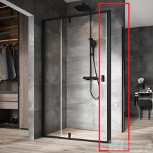   Ravak NEXTY NPSS-80 80 cm-es fix oldalfal, fekete/transparent 90O40300Z1