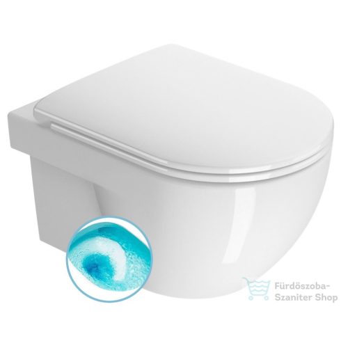 Sapho GSI CITY PRO fali WC, Swirlflush, ExtraGlaze, 35x52cm (911511)