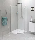 Sapho POLYSAN FLEXIA öntöttmárvány íves zuhanytálca, méretre vágható, 80x80x3cm, R550 (91171)