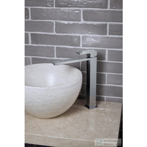 Bugnatese TETRIS magasított mosdó csaptelep leeresztő nélkül,króm 9117SCR