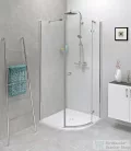 Sapho POLYSAN FLEXIA öntöttmárvány íves zuhanytálca, méretre vágható, 90x90x3cm, R550 (91181)