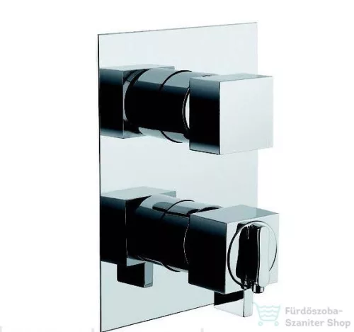 Bugnatese TETRIS Fal alatti termosztátos 4 állású zuhanycsaptelep króm színben 9154