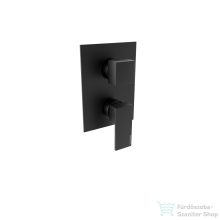   Bugnatese TETRIS falsík alatti kád/zuhany csaptelep belső egységgel,Matt fekete 9192NE