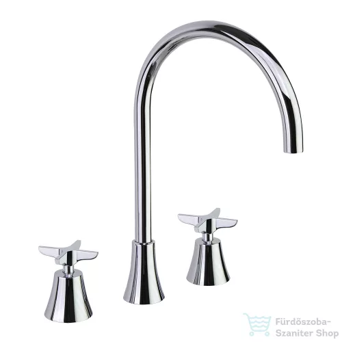 RamonSoler ADAGIO 3 üléses magasított mosdó csaptelep leeresztő nélkül, króm 91A306099