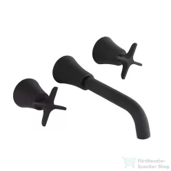   RamonSoler ADAGIO falsík alatti mosdó csaptelep 22 cm-es kifolyóval, leeresztő nélkül, matt fekete 91A306113