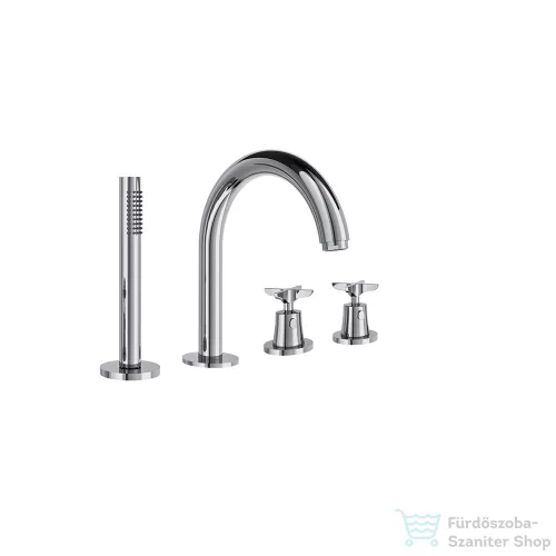 RamonSoler ADAGIO 4 üléses termosztátos kádtöltő csaptelep zuhanyszettel, króm 91C312338
