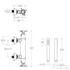 RamonSoler ADAGIO fali termosztátos zuhany csaptelep zuhanyszettel, matt fekete 91D306315