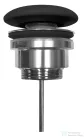 Sapho KERASAN klik-klak mosdólefolyó kerámia fedéllel, 5/4“, 5-65mm, matt fekete (923331)