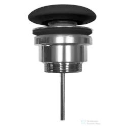   Sapho KERASAN klik-klak mosdólefolyó kerámia fedéllel, 5/4“, 5-65mm, matt fekete (923331)