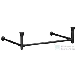   Sapho KERASAN THE NEW YORKER fali mosdótartó konzol, 80cm-es mosdóhoz, matt fekete (927231)