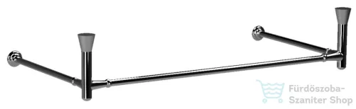 Sapho KERASAN THE NEW YORKER fali mosdótartó konzol, 100cm-es mosdóhoz, króm (927390)