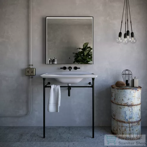 Sapho KERASAN THE NEW YORKER álló mosdótartó konzol, 80cm-es mosdóhoz, matt fekete (927531)