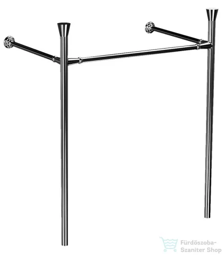 Sapho KERASAN THE NEW YORKER álló mosdótartó konzol, 80cm-es mosdóhoz, króm 927590