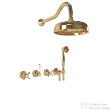   Bugnatese Lady falsík alatti komplett zuhanyrendszer 20 cm-es esőztetővel,belső egységgel,zuhanyszettel,sárgaréz 927ON