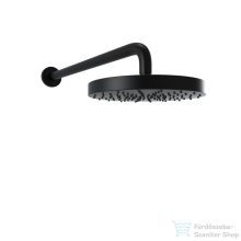   Bugnatese 20 cm-es fejzuhany 40 cm-es zuhanykarral,matt fekete 93848NE