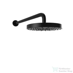   Bugnatese 20 cm-es fejzuhany 40 cm-es zuhanykarral,matt fekete 93848NE