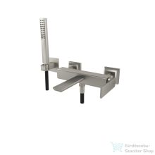   Bugnatese Atelier kádtöltő csaptelep zuhanyszettel,szálcsiszolt nikkel 9402NS