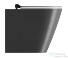 Sapho GSI KUBE X SWIRLFLUSH fali WC, 36x55cm, dual-matt fekete (941026)
