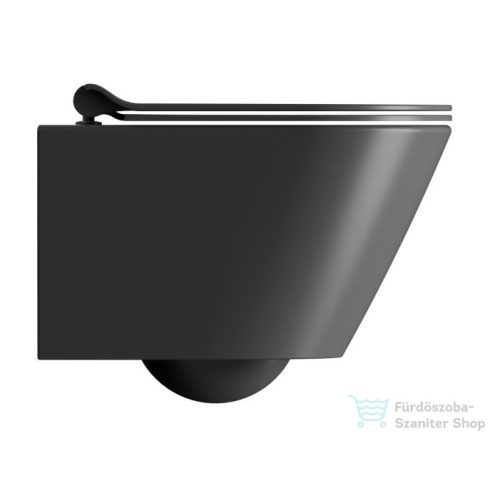 Sapho GSI KUBE X fali WC, GeniusFlush, 36x50cm, dual matt fekete (941226)