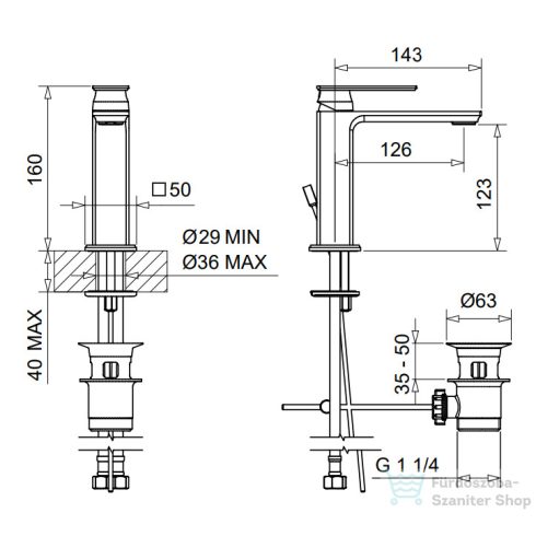Bugnatese ATELIER mosdó csaptelep automata leeresztővel,PVD arany 9413PO