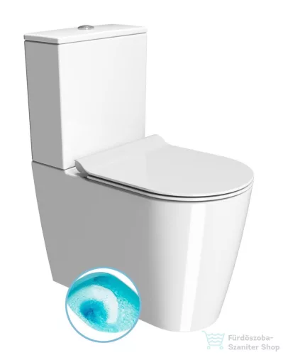Sapho GSI KUBE X monoblokkos WC,Swirlflush, alsó/hátsó kifolyású, ExtraGlaze (941911K)