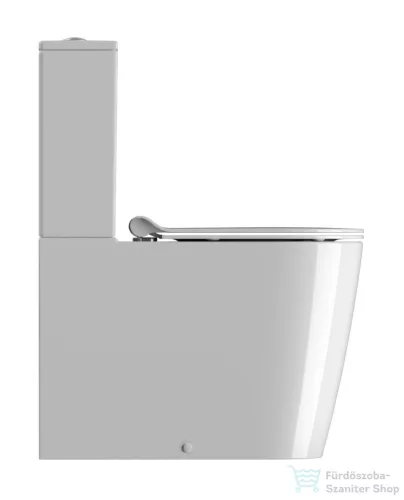 Sapho GSI KUBE X monoblokkos WC,Swirlflush, alsó/hátsó kifolyású, ExtraGlaze (941911K)
