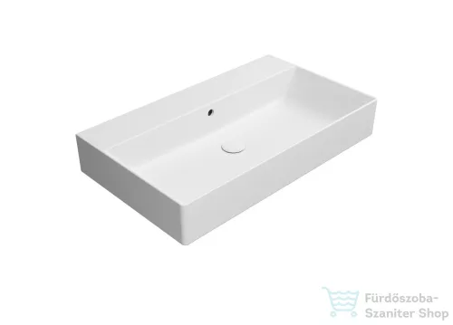 Sapho GSI KUBE X kerámiamosdó, 80x47cm, furat nélkül, matt fehér (9422009)