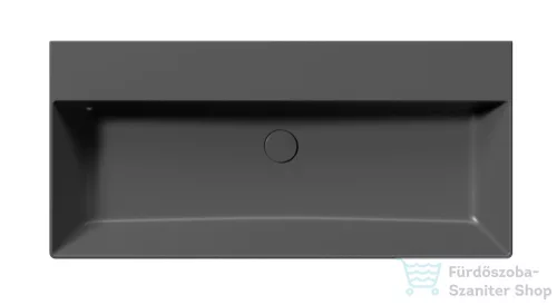 Sapho GSI KUBE X kerámiamosdó, 100x47cm, furat nélkül, matt fekete (9423026)