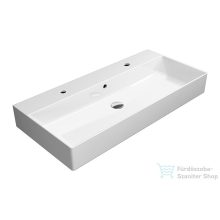   Sapho GSI KUBE X kerámiamosdó, 2 csaptelep furattal, 100x16x47cm (9423211)