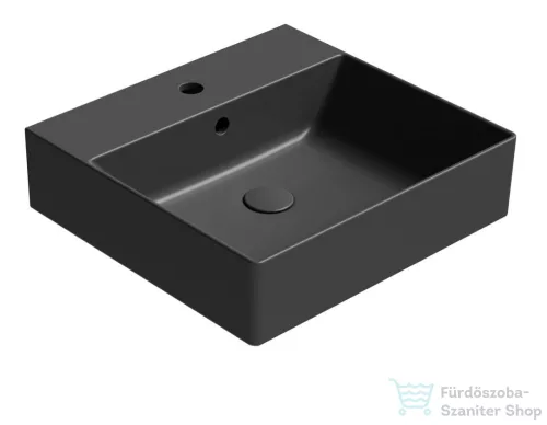 Sapho GSI KUBE X kerámiamosdó, 50x47cm, matt fekete (9430126)