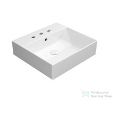   Sapho GSI KUBE X kerámiamosdó, Extraglaze, 50x47cm, 3 furattal (9430311)