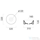 Sapho GSI KUBE X kerámiamosdó, átm.:32cm, matt jégkék (943515)