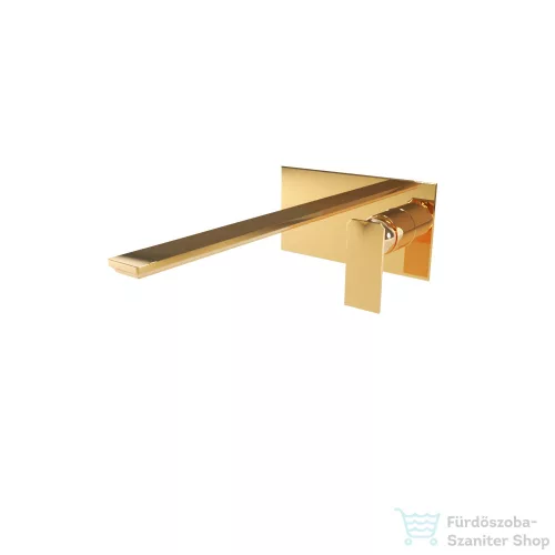 Bugnatese ATELIER falsík alatti mosdócsaptelep 21,5 cm-es kifolyóval,belső egységgel,click-clack leeresztővel,PVD arany 9447SCPO