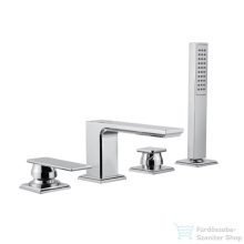   Bugnatese Atelier 4 üléses kádtöltő csaptelep zuhanyszettel,króm 9455CR