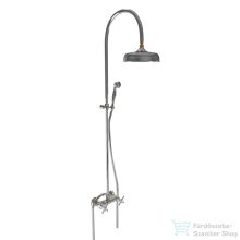   Bugnatese Lady zuhanyrendszer 20 cm-es esőztetővel,zuhanyszettel,Króm/arany 947CCRDO