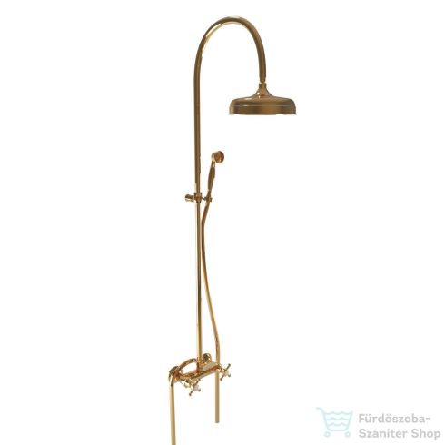Bugnatese Lady zuhanyrendszer 20 cm-es esőztetővel,zuhanyszettel,Arany 947CDO