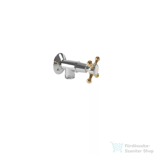 Bugnatese LADY sarokszelep 1/2-3/8" csatlakozással,Króm/arany 957CRDO