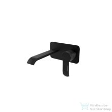   Bugnatese TESS fali mosdó csaptelep 19 cm kifolyóval,leeresztő nélkül,belső egységgel,matt fekete 9643NE