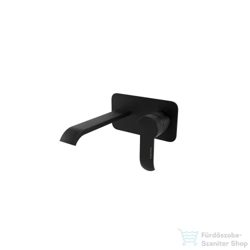 Bugnatese TESS fali mosdó csaptelep 19 cm kifolyóval,leeresztő nélkül,belső egységgel,matt fekete 9643NE