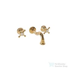   Bugnatese LADY falsík alatti mosdó csaptelep 19 cm-es kifolyóval,belső egységgel,click-clack leeresztővel,Arany 965SCDO