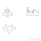 Sapho GSI NUBES bidé, 55x35cm, ExtraGlaze (9665111)