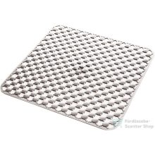   AQUALINE GEO fürdőszobai szőnyeg csúszásgátlóval, zuhanyfülkébe, 530x530mm, fehér (97535302)
