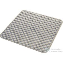   AQUALINE GEO fürdőszobai szőnyeg csúszásgátlóval, zuhanyfülkébe, 530x530mm, bézs (97535303)