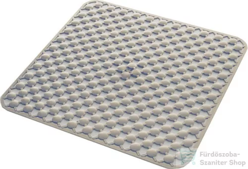 AQUALINE GEO fürdőszobai szőnyeg csúszásgátlóval, zuhanyfülkébe, 530x530mm, bézs (97535303)