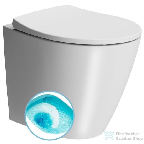 Sapho GSI MODO álló WC, alsó/hátsó kifolyású, Swirlflush, 37x52cm, duál matt fehér (981009)