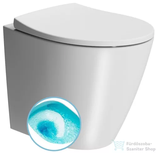 Sapho GSI MODO álló WC, alsó/hátsó kifolyású, Swirlflush, 37x52cm, duál matt fehér (981009)