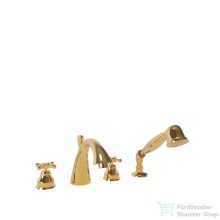   Bugnatese LADY 4 üléses kádtöltő csaptelep zuhanyszettel,Arany 981DO