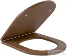 Villeroy & Boch Hommage soft close wc ülőke, tömör nyírfa,pácolt dió, fényes réz zsanérral 9926 61 00 ( 99266100 )