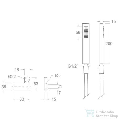 RamonSoler HYDROTHERAPY zuhanyszett, króm 99H305014